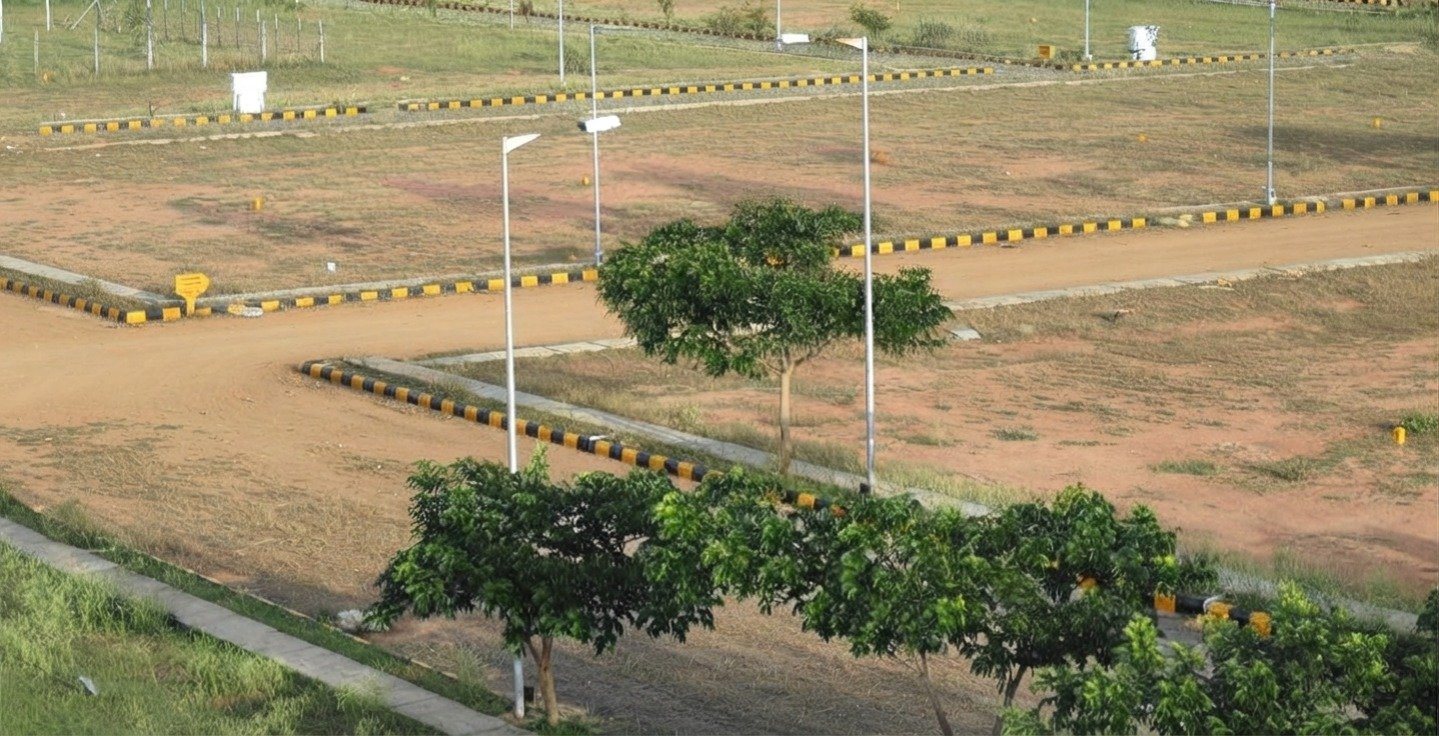 Developed land plots showing Sulur Real Estate Growth