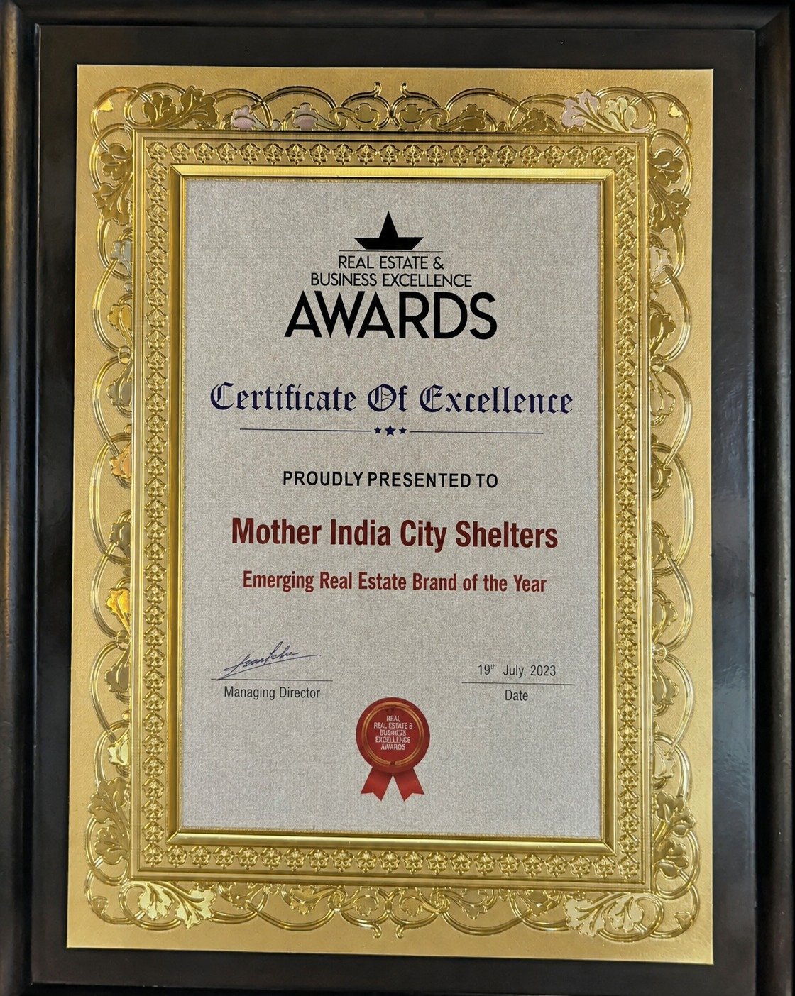 Image of the Real Estate Excellence Award 2023