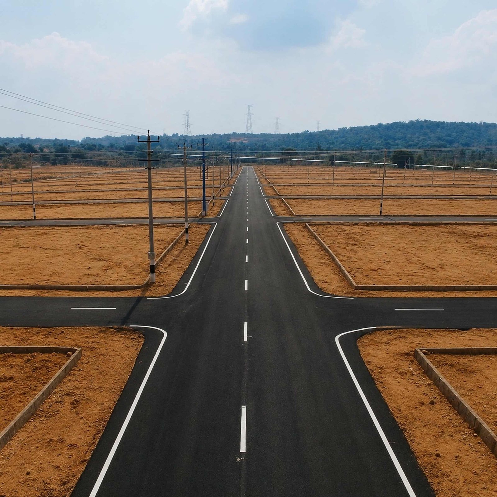 Well-developed area featuring plots in Coimbatore with road access